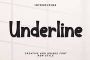 Underline | Script Font, a Script Font by Scratchones (Thumbnail 1 of 8)