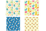 Beach Summer 10 Seamless Patterns, a Pattern Graphic by Yasmine Patterns (Thumbnail 2 of 8)