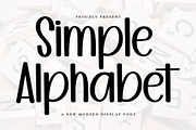Simple Alphabet, a Sans Serif Font by InermediaSTUDIO (Thumbnail 1 of 6)