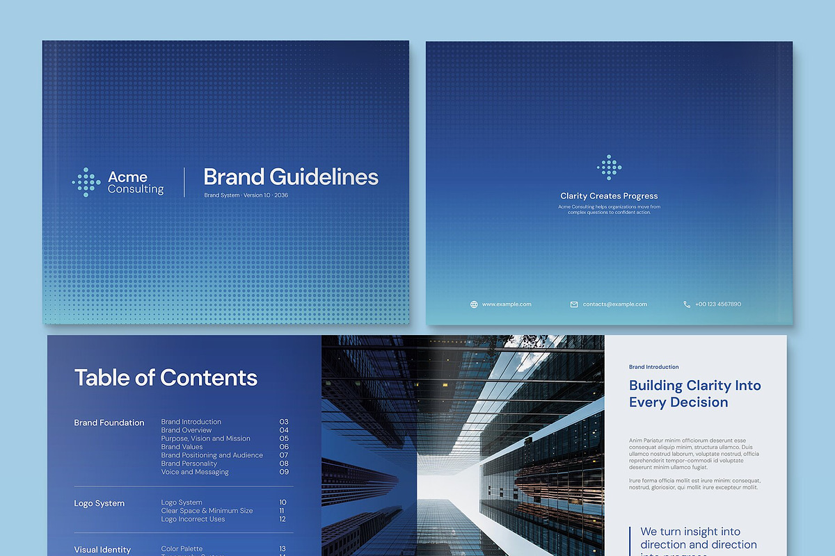 Corporate Brand Guidelines Template, a Brochure Template by BrandPacks
