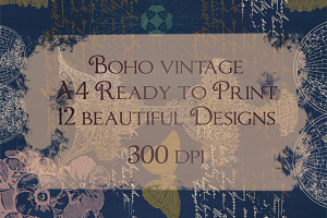 Boho Vintage Ready to Print Posters
