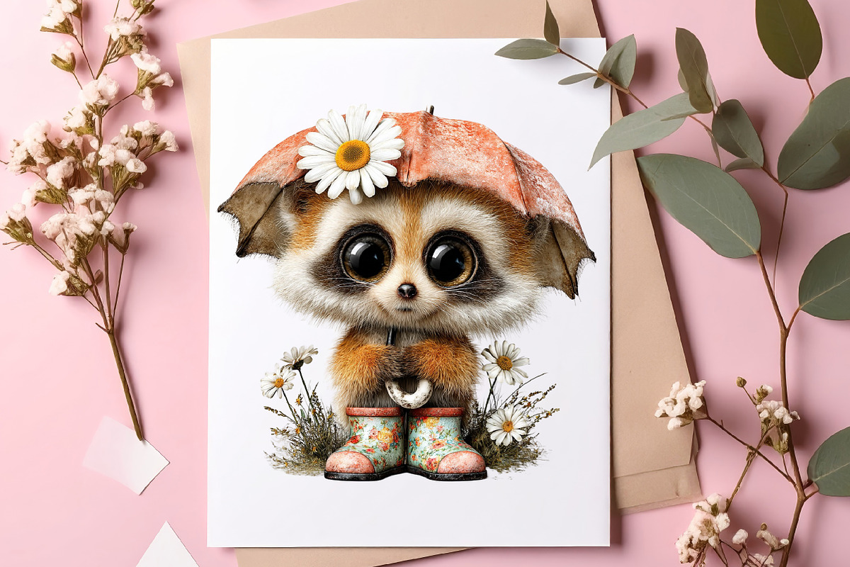 Watercolor Spring Animals Clipart, an Illustration by SinaCreation (Photo 6 of 9)