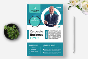 Corporate Business Flyer Layout, a Flyer Template by MightyDesign