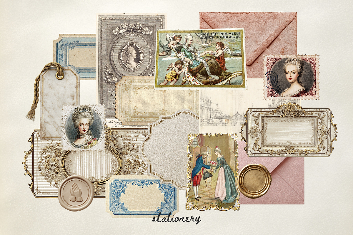 Rococo: An Oppulent Mixed Media Kit, an Object Graphic by denofdreamers (Photo 3 of 11)
