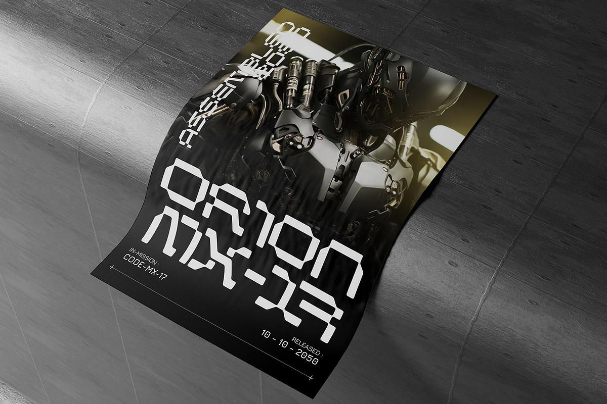 Megatrox – Mecha Font, a Sans Serif Font by Almarkhatype (Photo 4 of 15)