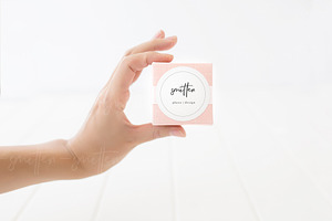 Square & Circle Label Mockup