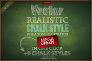 Chalk realistic vector AI style, a Layer Style Add-On by leezarius (Thumbnail 1 of 7)