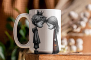 Whimsical Valentine Love princess, an Illustration by one-touch (Thumbnail 3 of 8)