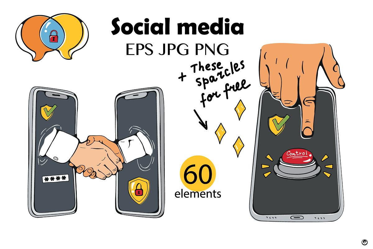 Social media, an Object Illustration by Olillia (Photo 5 of 8)