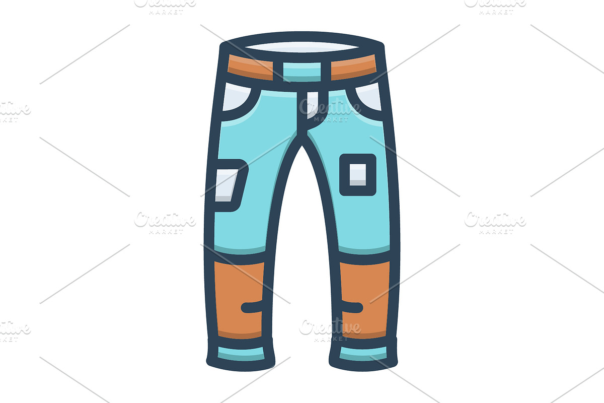 Jeans dress color icon, a Duotone Icon by Creative priyanka