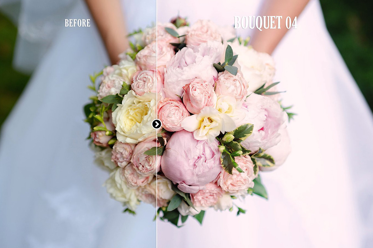 Bouquet Wedding Action for Photoshop, an Action Add-On by skybluecreative (Photo 4 of 9)