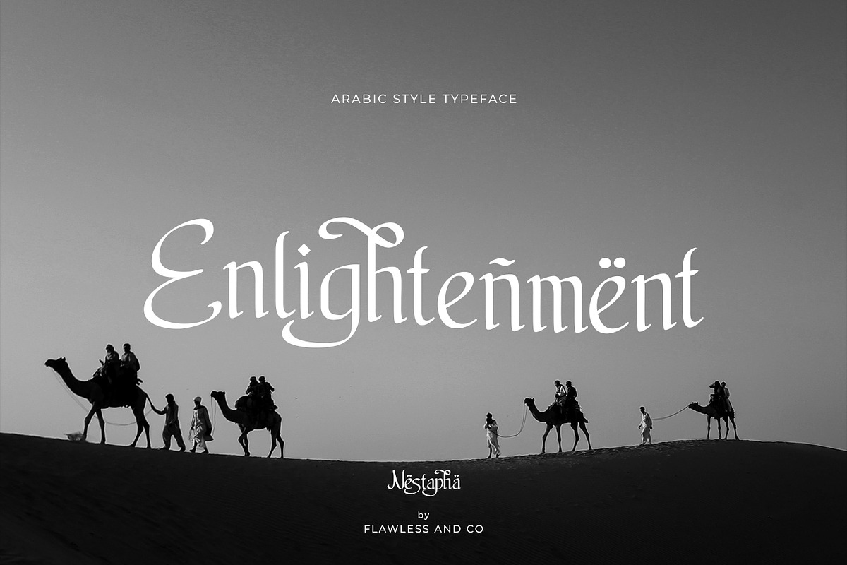 Nestapha - Islamic Font, a Script Font by Flawless And Co (Photo 3 of 10)