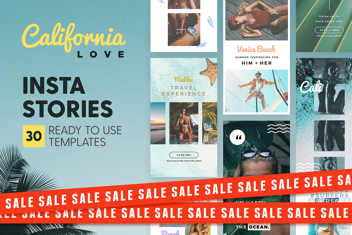 SALE 2in1 California Love Edition, a Social Media Template by The Wedding Shop (Photo 1 of 14)