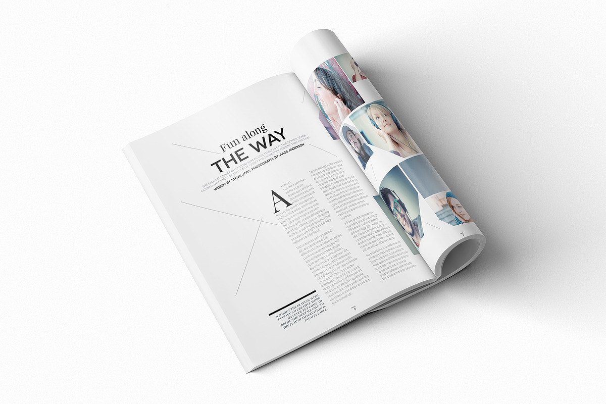 Magazine Template InDesign 10, a Magazine Template by Love Graphic Design (Photo 2 of 28)