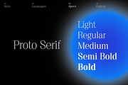 Proto Serif Font Family, a Serif Font by Bukva™ Type Foundry (Thumbnail 6 of 16)