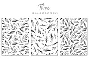 Grey Monochrome Foliage, an Illustration by Laurel Autumn (Thumbnail 3 of 4)