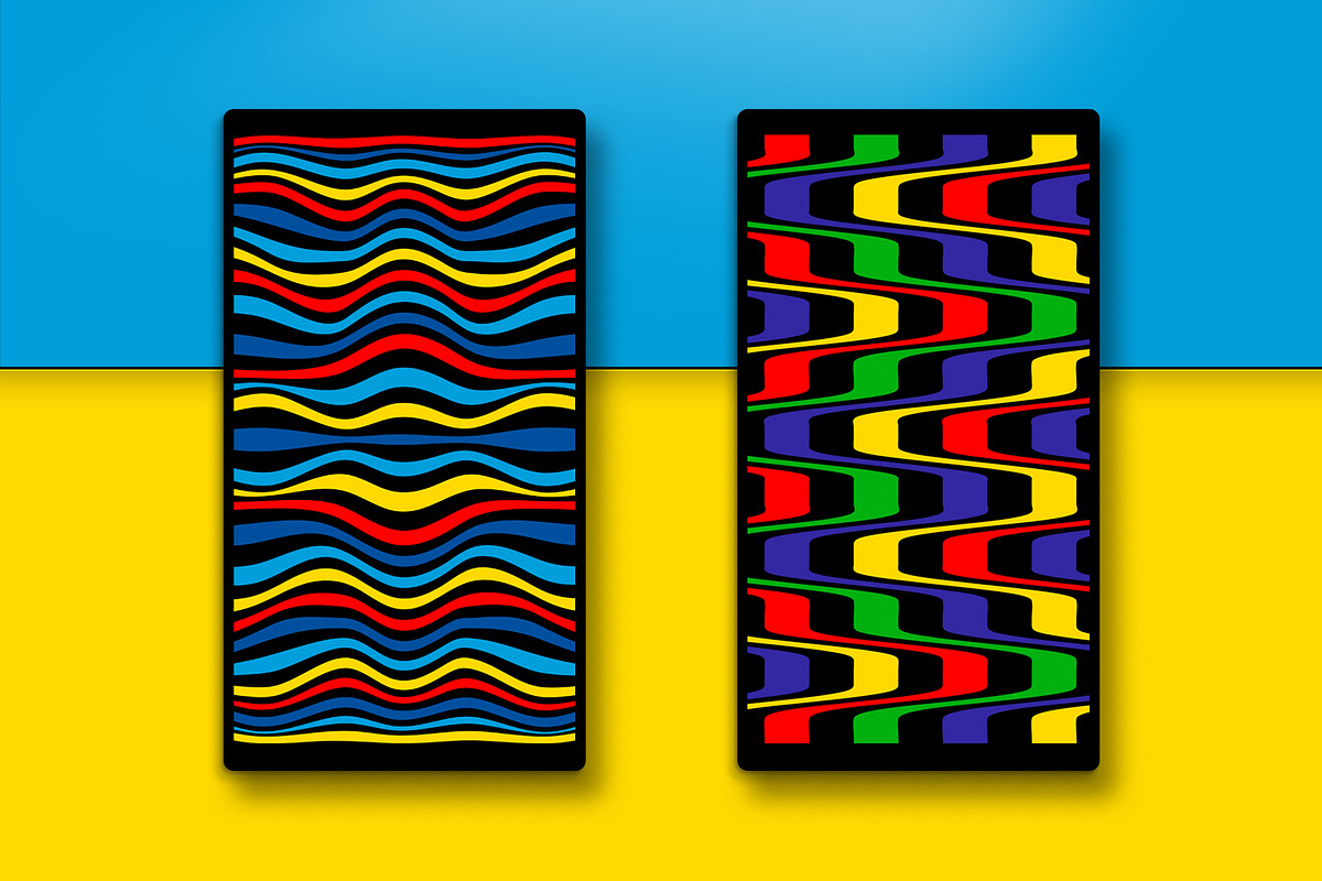 Striped waves, a Pattern Graphic by divin (Photo 6 of 15)