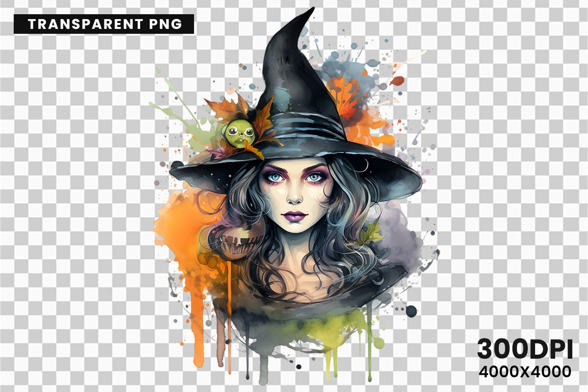Halloween Spooky Witch PNG Bundle, a Seasonal Illustration by Creative Arslan (Photo 11 of 11)