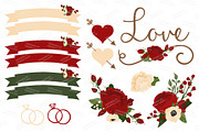 Christmas Floral Clipart & Vectors, an Illustration by Amanda Ilkov (Thumbnail 4 of 5)