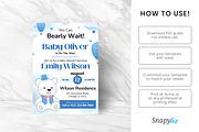 Bear Baby Shower Invitation Template, an Invitation Template by Snapybiz (Thumbnail 6 of 10)