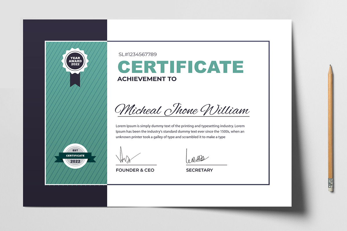 Certificate Layout Template