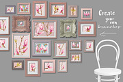 Magnolia-Clipart Set Watercolor, an Illustration by watercolorwild.graphics (Thumbnail 5 of 9)
