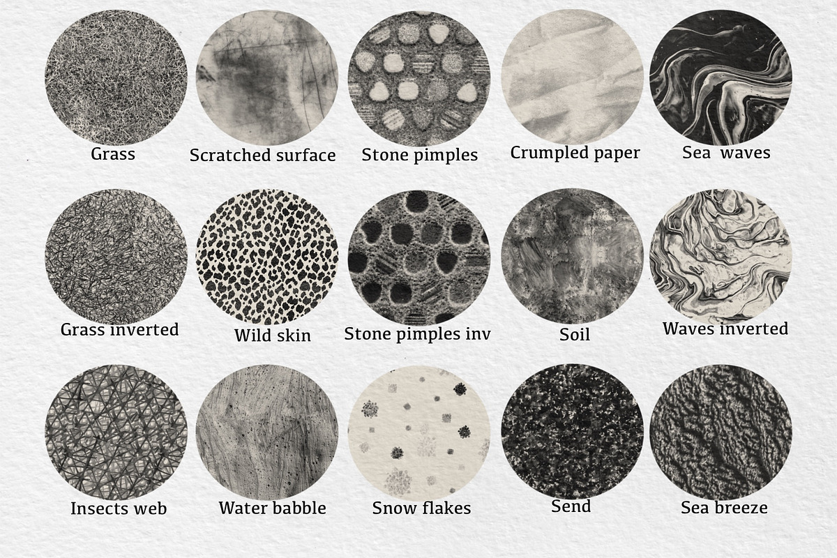 Realistic Nature Textures Brush Pack, a Brush Add-On by HabitusDesigns (Photo 5 of 7)