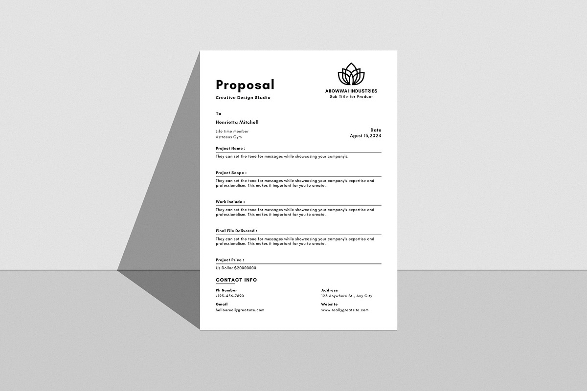 New Invoice, Letterhead, Proposal, a Flyer Template by MNT-Creator (Photo 6 of 6)