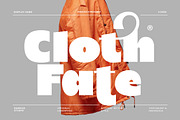 Cloth Fate - Bold Sans Serif Font, a Sans Serif Font by Burhan Afif (Thumbnail 1 of 10)