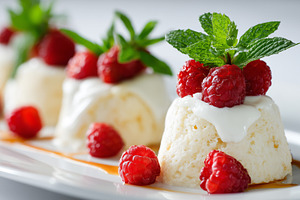 Elegant cottage cheese desserts, a Food & Drink Photo by MistyDay