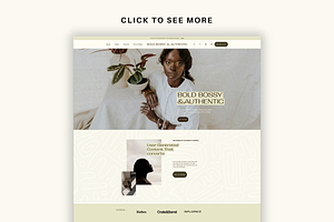 Squarespace 7.1 Template: Bold Bossy