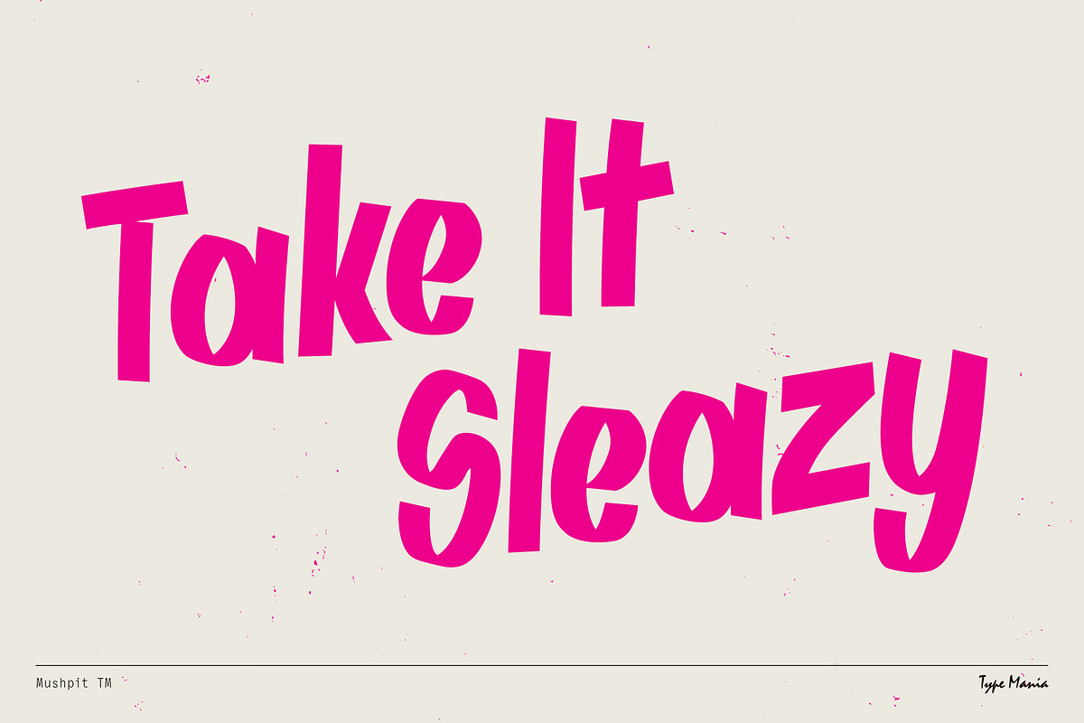 Mushpit TM – Seedy Marker Font, a Script Font by Type Mania (Photo 2 of 10)