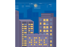 City Skyline Vector Illustration