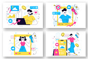 10 Influencer Marketing Illustration, a Person Illustration by denayunebgt (Thumbnail 2 of 4)