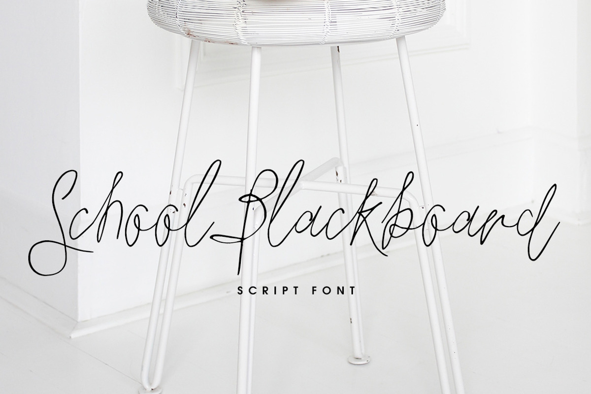 School Blackboard Font