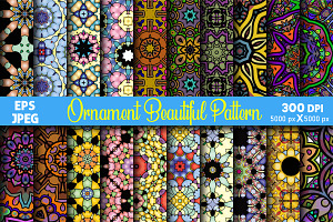 Ethnic Colorful Pattern Background