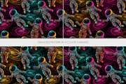 Glowing Astronaut, a Pattern Graphic by GreyLilac (Thumbnail 2 of 7)