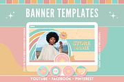 Social Media Banner Templates, a Social Media Template by SunshineStudioBoutique (Thumbnail 1 of 9)