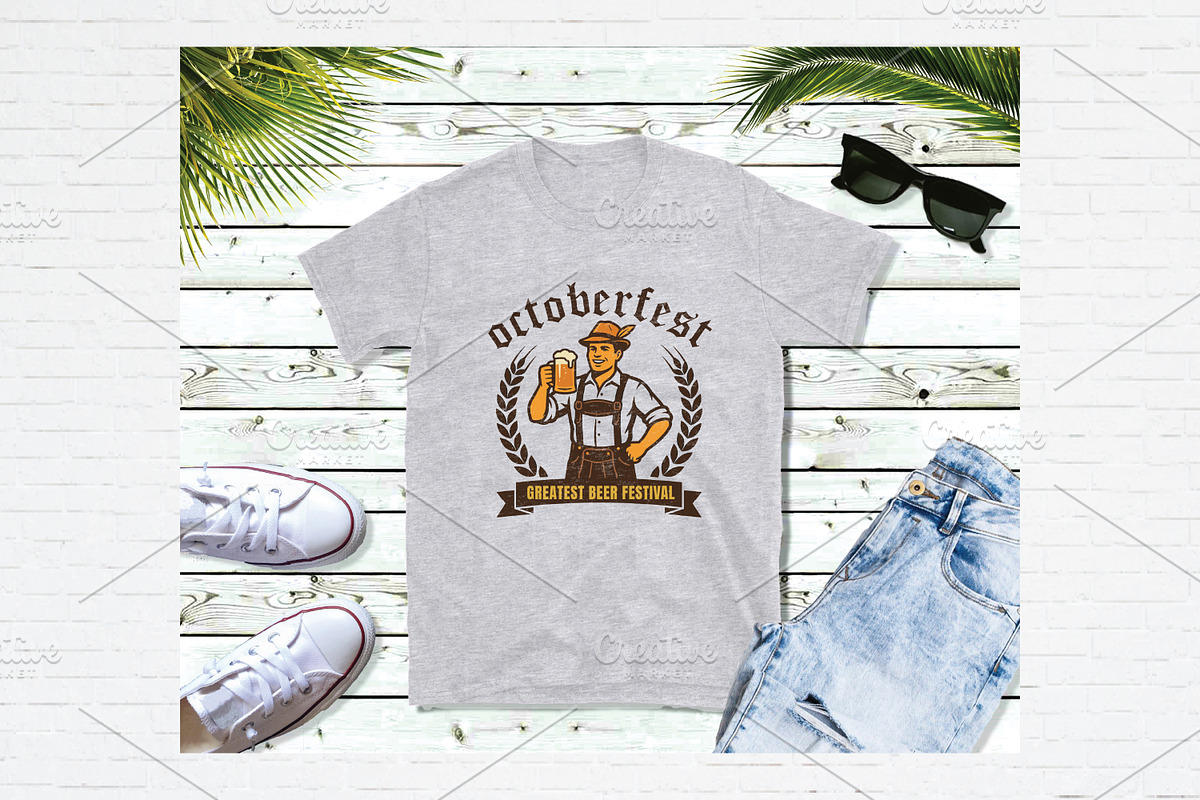12 Oktoberfest Clipart Badge Bundle, a Seasonal Illustration by Guavanaboy (Photo 2 of 3)