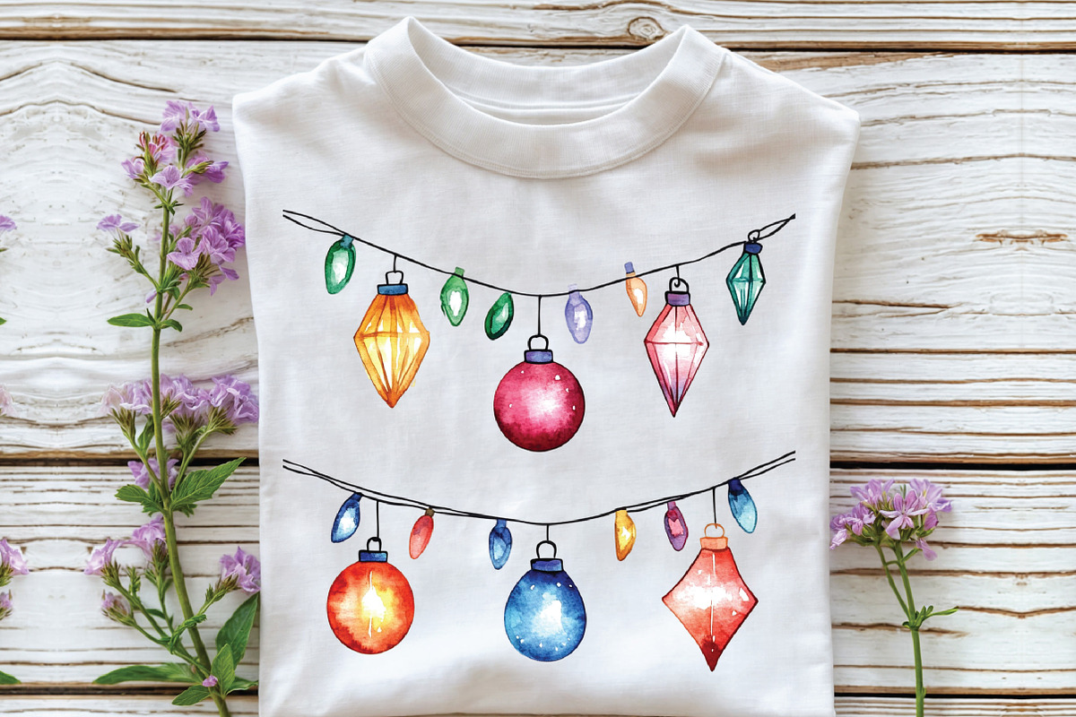 Christmas Doodle Sublimation Clipart, an Illustration by CraftArtStudio (Photo 5 of 6)