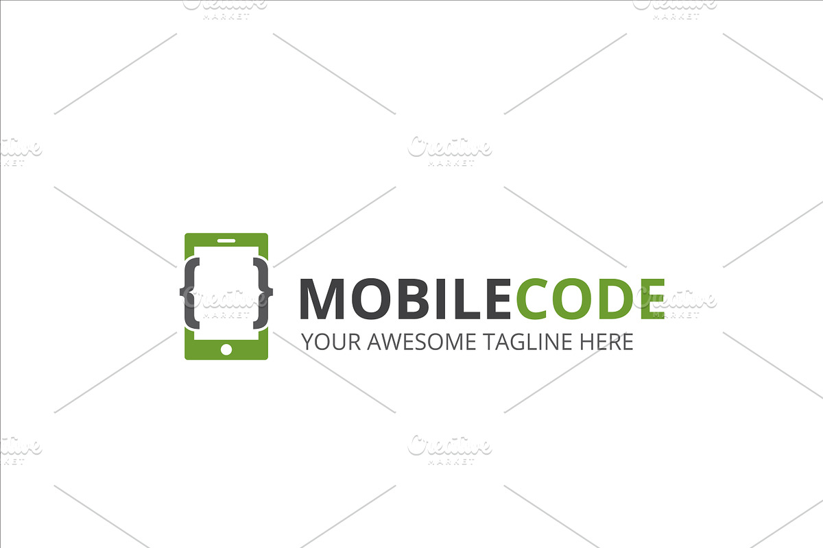 Mobile Code Logo, a Branding & Logo Template by XpertgraphicD
