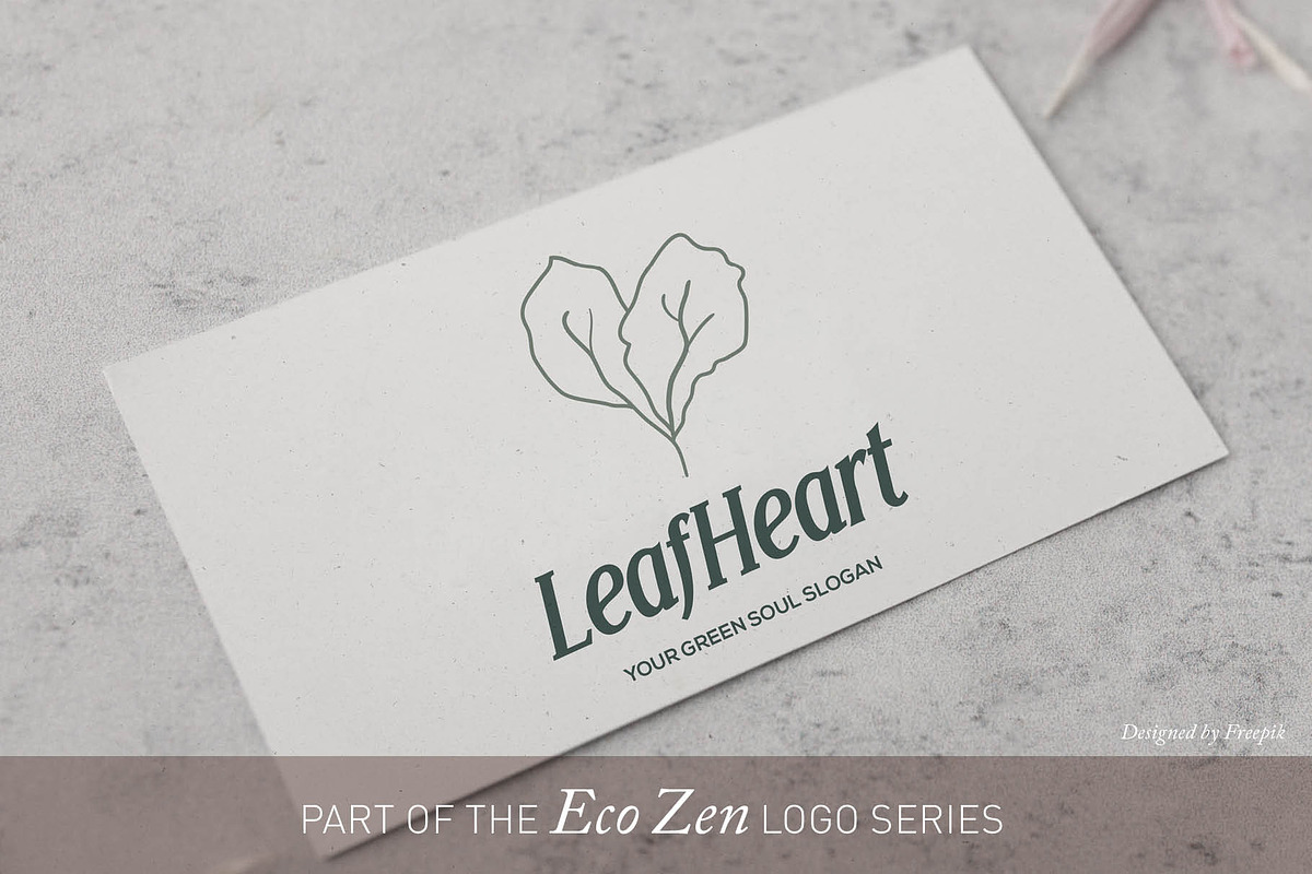 Eco Heart Brand Mark | Canva & AI, a Branding & Logo Template by Elibee (Photo 2 of 6)