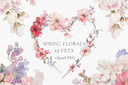 Spring Florals Clipart PNG, an Object Graphic by MyLittleMeow (Thumbnail 1 of 6)