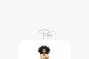 20 Black Girl Fashion Clipart, a Person Illustration by Pati Charm Studio (Thumbnail 6 of 8)