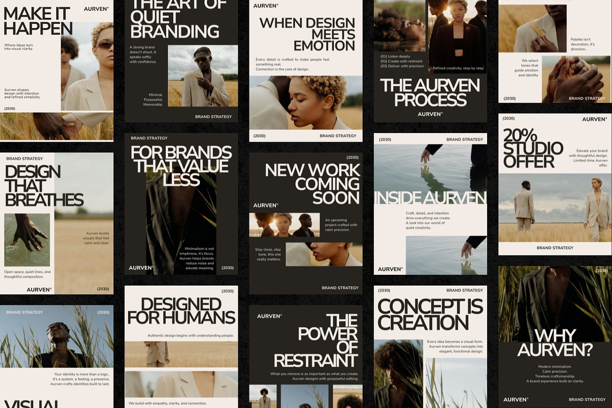 Aurven Modern Instagram Template Kit, a Social Media Template by ShowUp! Studio (Photo 3 of 7)