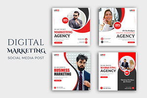 Digital marketing social media post, a Social Media Template by Designgrove