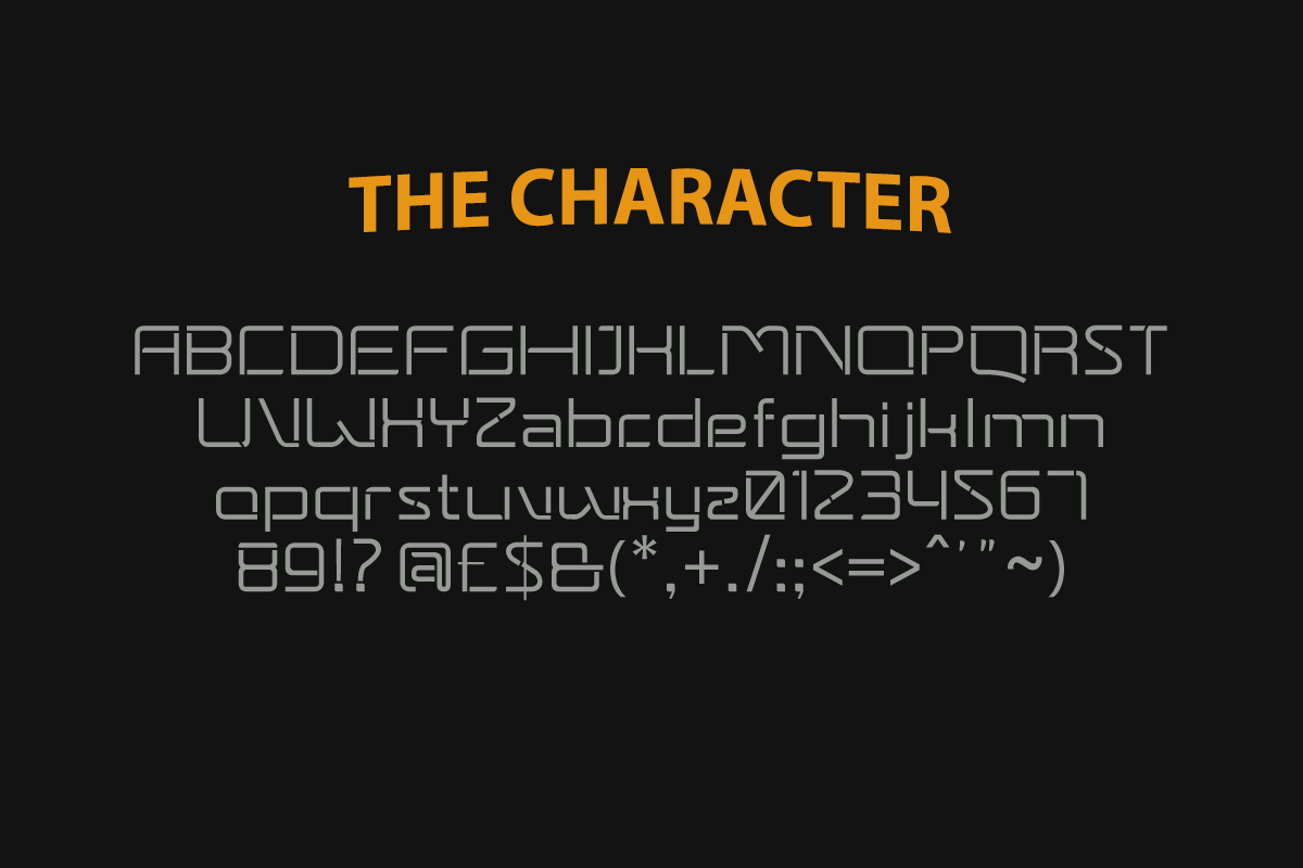 Qalinora Futuristic Sci-Fi Display, a Sans Serif Font by Vadovastd (Photo 2 of 8)