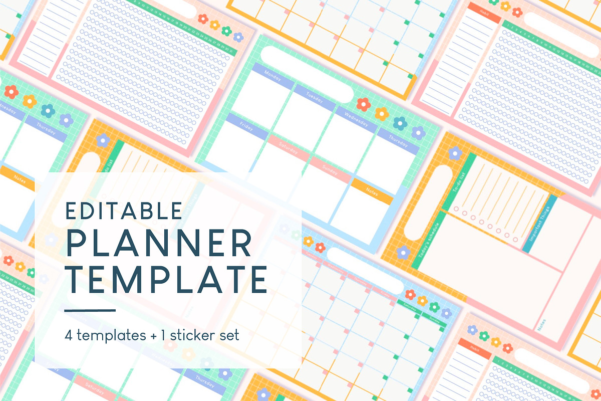 Editable Planner Template
