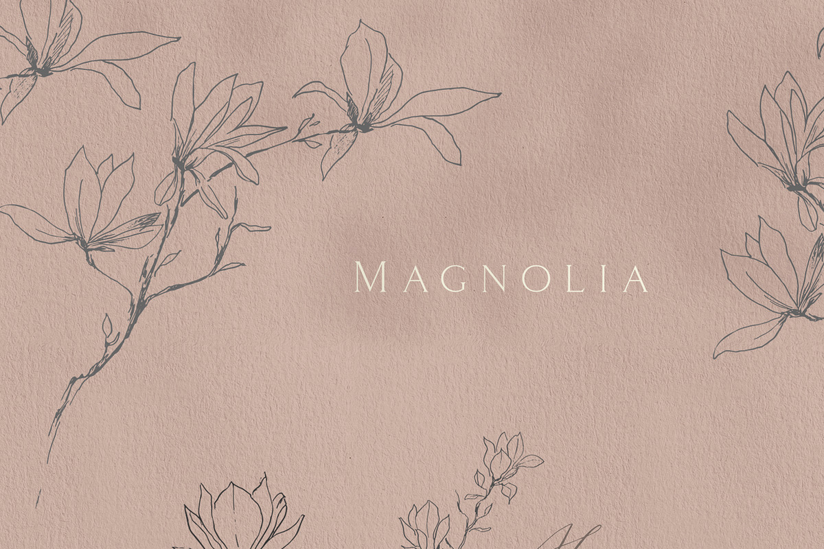Magnolia flowers line art, a Graphic by Summer Nightingale Art (Photo 2 of 4)