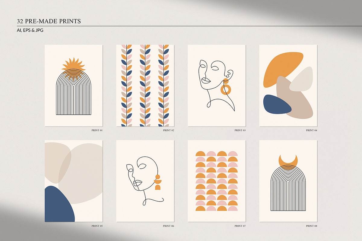 Mid-Century Modern Summer Set, an Illustration by May Motif (Photo 2 of 19)
